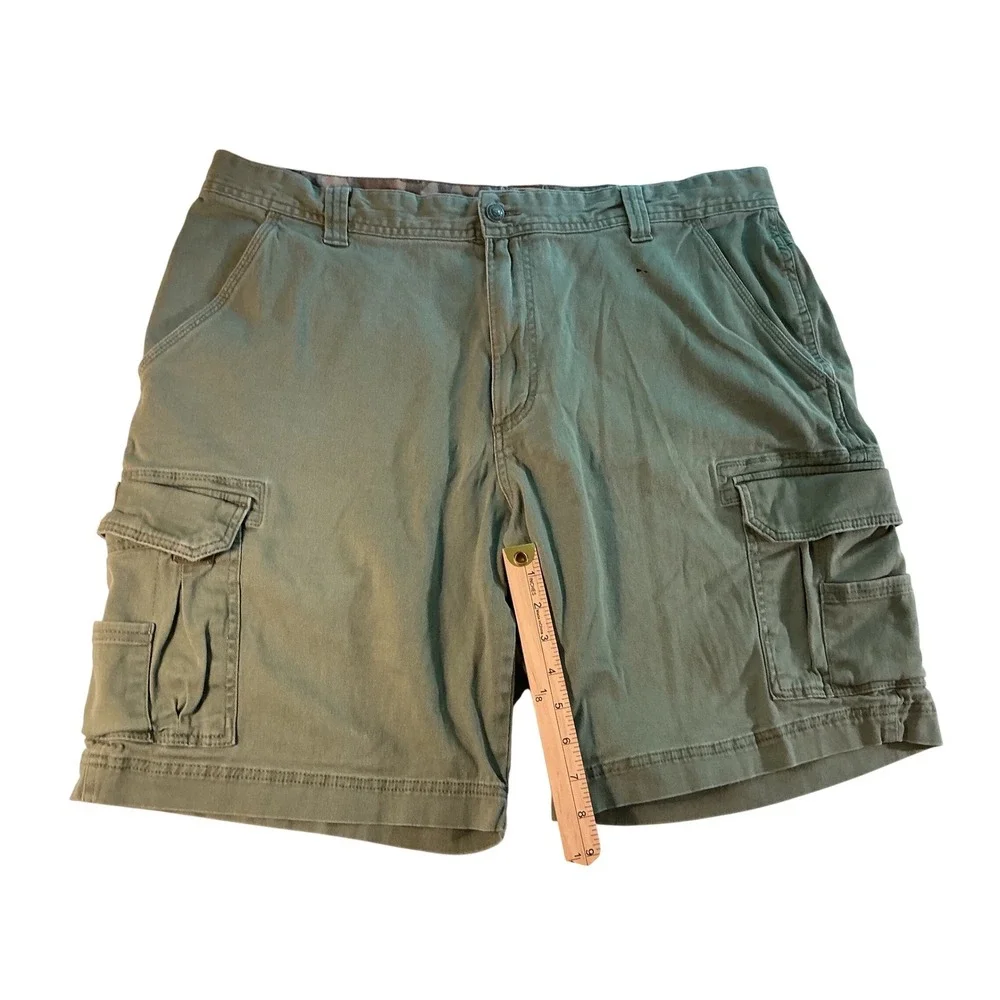 RedHead Mens Olive Green Cargo Shorts Relaxed Fit Cotton Size 40 Camo